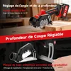 TEENO Scie Circulaire Sans Fil Mini Compacte, Scies Voir les images du produit 5