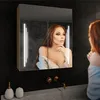 Spiegelschrank mit LED Beleuchtung - Emily 66.5x72 cm - LED Produktbild-Vorschau 1