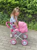 Milly Mally Doll Pram Dori Prestige 60 Cm Rose/Gris Voir les images du produit 13