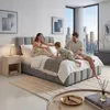 tectake® Polsterbett Shirley Samtbezug mit Steppmuster Produktbild-Vorschau 8