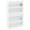 VidaXL Schoenenkast 80x21x125,5 cm bewerkt hout wit Produktbild-Vorschau 7