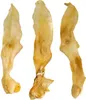 Three dried dog chews, likely rabbit ears, arranged vertically against a white background. Náhled obrázku produktu