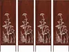 4x Sichtschutz Metall - 160 cm x 50 cm - Edelrost - Produktbild-Vorschau 1