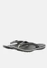 A pair of black flip-flops with white trim, shown against a plain white background. Produktbild-Vorschau