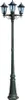vidaXL Gartenlaterne 3-flammig 215 cm Dunkelgrün/Schwarz Produktbild-Vorschau 4