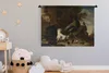 MuchoWow® Wandteppich Wandbehang Eine Henne mit Pfauen und Produktbild-Vorschau 3