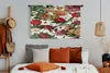 MuchoWow® Wandteppich Wandbehang Blumen - Orange - Rot - Produktbild-Vorschau 4