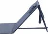 Chaise longue de plage Matelas de plage Dossier Coussin Voir les images du produit 4
