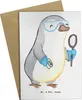 Mr. & Mrs. Panda Grußkarte Biologe Herz - Weiß - Geschenk, Produktbild-Vorschau 1