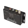 A black RF modulator with various input and output ports, a digital display, and labels. Náhľad obrázku produktu