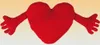 GiftyCity Cuscino cuore di peluche con mani, 70 cm Anteprima dell’immagine prodotto 5