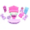 22-teiliges Puppenhaus-Spielset, Plastikmöbel, Produktbild-Vorschau 3