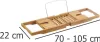 Výsuvná podpěra vany Zeller, bambus, 70-105x22x4 cm, hnědá Náhled obrázku produktu 7