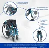 Rollstuhl Faltbar Aluminium Klappbarer Rollstuhl Leicht Produktbild-Vorschau 3