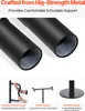 Close-up shots of metal tubes and product components with descriptive text. Voir les images du produit