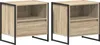 vidaXL Nachttisch 2 Stk. Sonoma 50 x 39,5 x 50 cm Produktbild-Vorschau 2