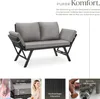 tectake® ratan lounge sofa Sintra 2v1 funkce UV odolné a Náhled obrázku produktu 4