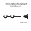 MDEKOR Gardinenstange Halterung Wand -Befestigung Schwarz Produktbild-Vorschau 5