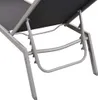 vidaXL Sonnenliegen 2 Stk. mit Tisch Stahl und Textilene Voir les images du produit 3