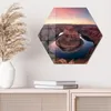 DEQORI Glasbild Echtglas 55x48 cm 'Horseshoe Bend am Abend' Produktbild-Vorschau 3