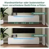 Mobili TV SONNI bianchi lucidi, da appendere, con LED, 160 Anteprima dell’immagine prodotto 14
