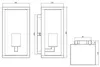 TRIO-Leuchten Wandleuchte GARONNE BH 14x26 cm grau Produktbild-Vorschau 7