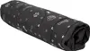 A rolled-up dog bed with a pattern of paw prints and bones. Náhľad obrázku produktu