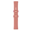 A pink silicone watch strap is shown against a white background. Produktbild-Vorschau