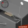 CASARIA® Nočný stolík antracit LED 3 zásuvky vedenie kábla Náhľad obrázku produktu 4
