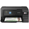 A black Epson EcoTank L3560 printer is shown from the front, printing a document. Náhled obrázku produktu