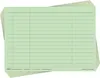 A stack of light green ruled cards, with a few cards fanned out at the top. Anteprima dell’immagine prodotto