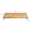1.04 Piatto da portata in legno massiccio di mango 50x25 cm Anteprima dell’immagine prodotto 3