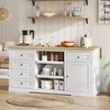 Sweiko dressoir, keukenblok, barmeubel met 5 lades, 2 Productafbeelding-voorbeeld 15