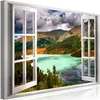 Modernes Wandbild Fensterblick 120x80 - 1 Teile Bilder Produktbild-Vorschau 1