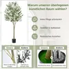 COSTWAY Olivier artificiel, plante artificielle 180 cm, Voir les images du produit 6