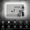 Specchio da bagno a LED HOMCOM, pannello antiappannamento, Anteprima dell’immagine prodotto 4