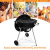 Holzkohlegrill Kugelgrill Campinggrill mit Deckel und Produktbild-Vorschau 4