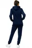 Damen Jogginganzug einfarbig 100% Baumwolle 586 Navy XL Produktbild-Vorschau 4