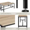 2 bancs Fairfield - Bois clair industriel, Chêne Sonoma Voir les images du produit 4