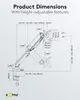 Goobay 58530, 9 kg, 43,2 cm (17"), 81,3 cm (32"), 100 x 100 Produktbild-Vorschau 7