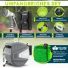 tillvex Schlauchtrommel Wasser 35+2m Grau mit Wandhalterung Produktbild-Vorschau 8