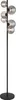 A floor lamp with multiple glass globes. Voir les images du produit