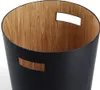 Poubelle de bureau, noire Voir les images du produit 2