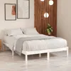 vidaXL Letto in legno massiccio di pino bianco 200x200 cm Anteprima dell’immagine prodotto 2