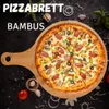 hausleben Pizzabrett 33 cm Bambus 6er Set – Rundes Produktbild-Vorschau 4