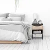 Table de chevet Relaxdays avec tiroir, H x l x P : 50 x 39 Voir les images du produit 2