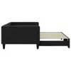 vidaXL Tagesbett Ausziehbar Schwarz 100x200 cm Stoff Produktbild-Vorschau 4