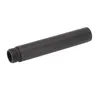 A black metal shower extension pipe is shown against a white background. Anteprima dell’immagine prodotto