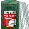 A roll of green wire mesh fencing with a label showing product details. Produktbild-Vorschau