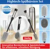 Maximex Spülbürsten-Set Hightech schwarz/grau Kunststoff Produktbild-Vorschau 1